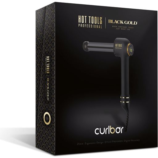 Hot Tools Professional Black Gold Curlbar Curling Iron, 25 mm - 1 pz.