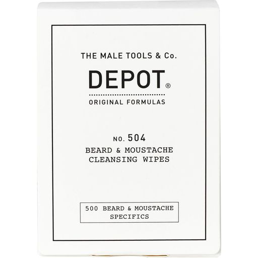 Depot No.504 Beard & Moustache Cleansing Wipes - 1 pz.