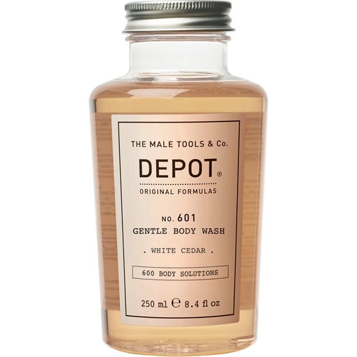 Depot No.601 Gentle Body Wash White Cedar, 250 ml labelhair