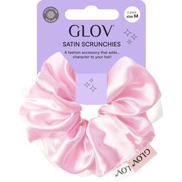 GLOV Scrunchies 2 Pack M - White/Pink