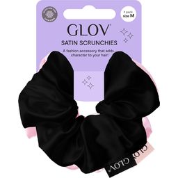 GLOV Scrunchies 2 Pack M - Pink/Black