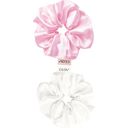 GLOV Scrunchies 2 Pack M - White/Pink