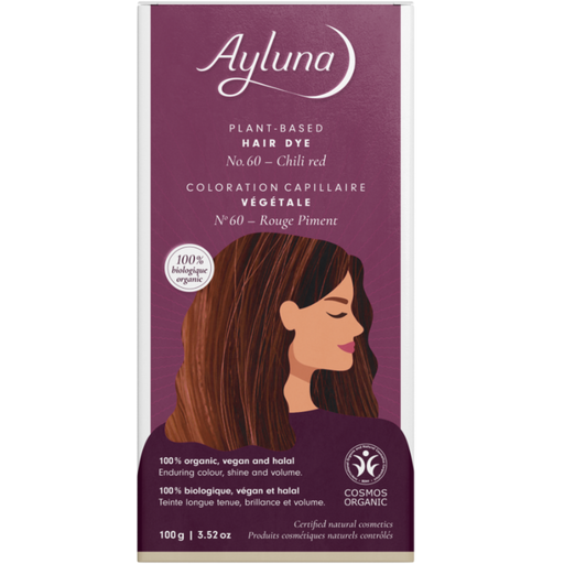 Ayluna Chilli Red Herbal Hair Dye - 100 g
