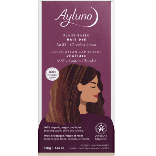 Ayluna Rastlinná farba na vlasy kávová hnedá - 100 g
