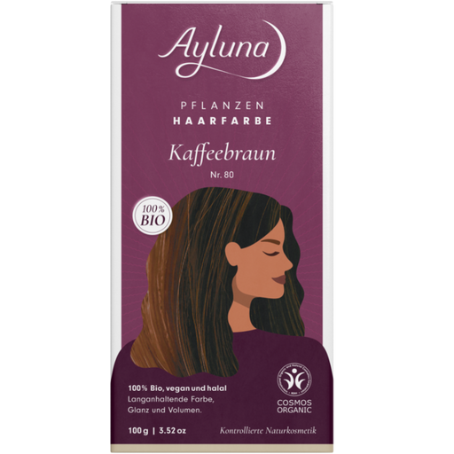 Ayluna Coffee Brown Herbal Hair Dye - 100 g