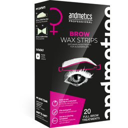Andmetics Professional Brow Wax Strips - Woman