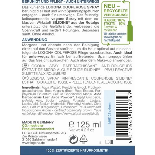 Logona med Spray Rinfrescante per Couperose - 125 ml