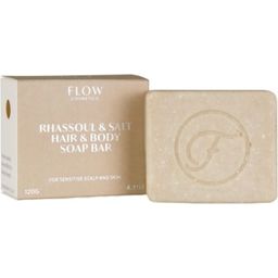 FLOW cosmetics Rhassoul & Salt mydlo na vlasy a telo - 120 g