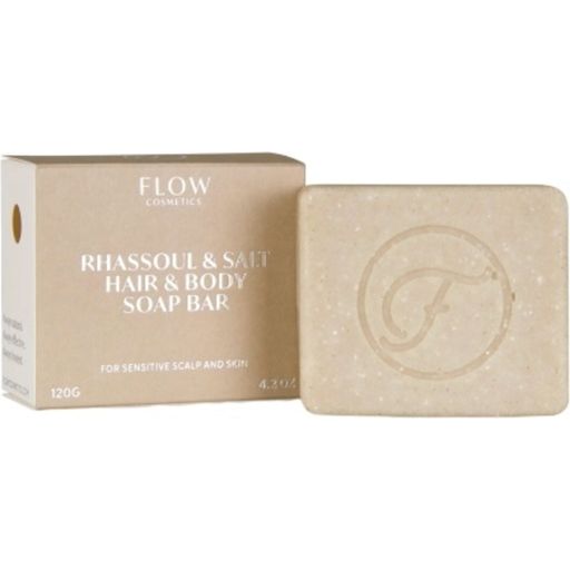 FLOW cosmetics Rhassoul & Salt Hair & Body Soap - 120 g