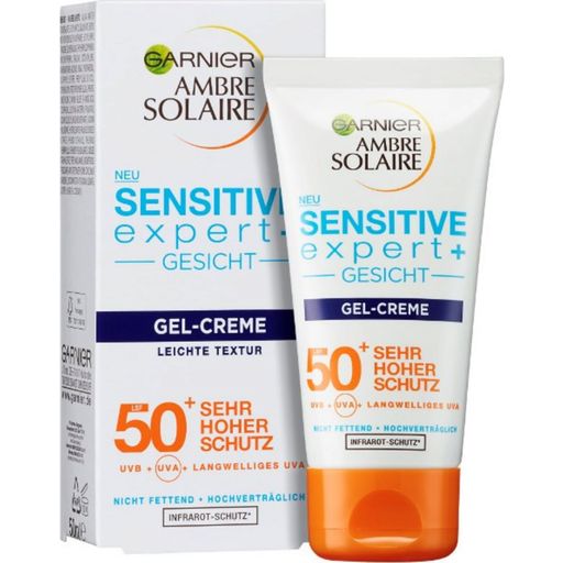 AMBRE SOLAIRE Sensitive expert+ Gel-Crème Solaire Visage FPS 50+ - 50 ml