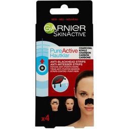 GARNIER Pure Active Anti-Black Head Nose Strips - 4 Pcs