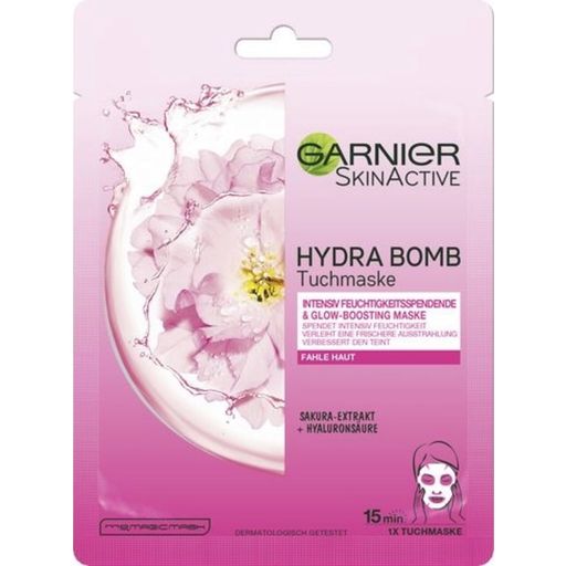 SkinActive HYDRA BOMB - Maschera in Tessuto con Sakura e Acido Ialuronico - 1 pz.