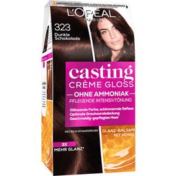 Casting Crème Gloss 323 Dark Chocolate Brown Semi Permanent Hair Dye - 1 Pc