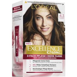 L'Oréal Paris EXCELLENCE Crème 4.3 Złocisty Brąz - 1 Szt.