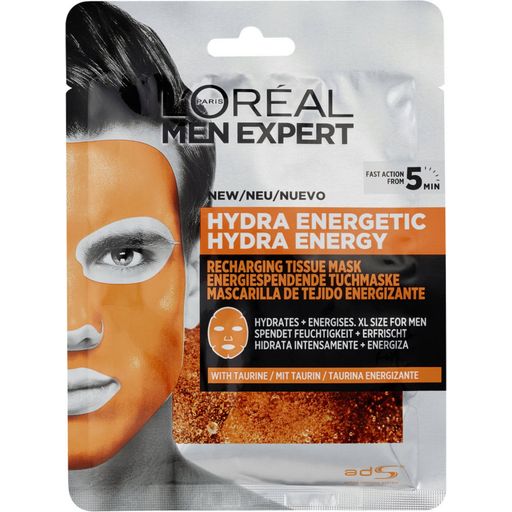 L'Oréal Paris MEN EXPERT Hydra Energy Taurin Tuchmaske - 1 Stk