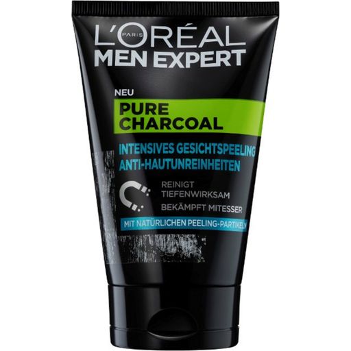 MEN EXPERT Pure Charcoal Gesichtspeeling Anti-Hautunreinheiten - 100 ml