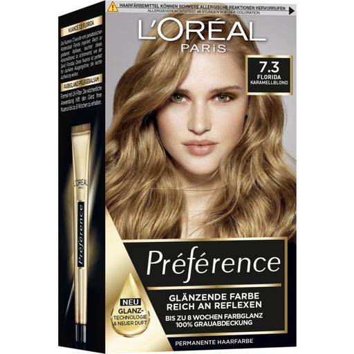 L'Oréal Paris Préférence 7.3 Karmelowy Blond (Floryda) - 1 Szt.