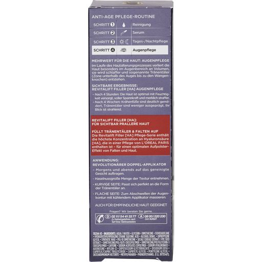 L'ORÉAL PARIS REVITALIFT Filler HA Renew Eye Cream - 15 ml