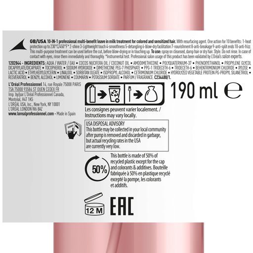 Serie Expert - Vitamino Color, Spray 10 in 1 Multiuso - 190 ml