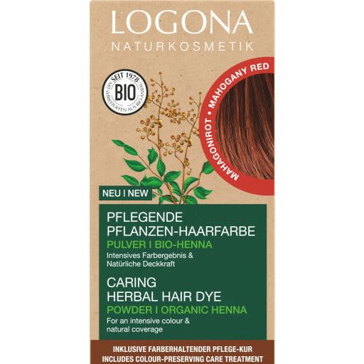 Logona Pflanzen-Haarfarbe Pulver Mahagonirot