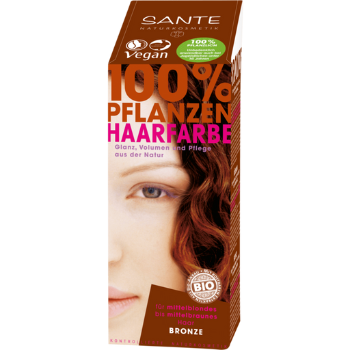 Sante Rastlinska barva za lase - bronasta - 100 g