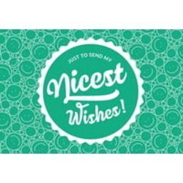 Labelhair "Nicest Wishes" Greeting Card