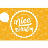 Voščilnica "Nice Birthday" Labelhair