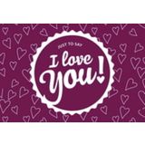 Labelhair "I Love You"  Wenskaart