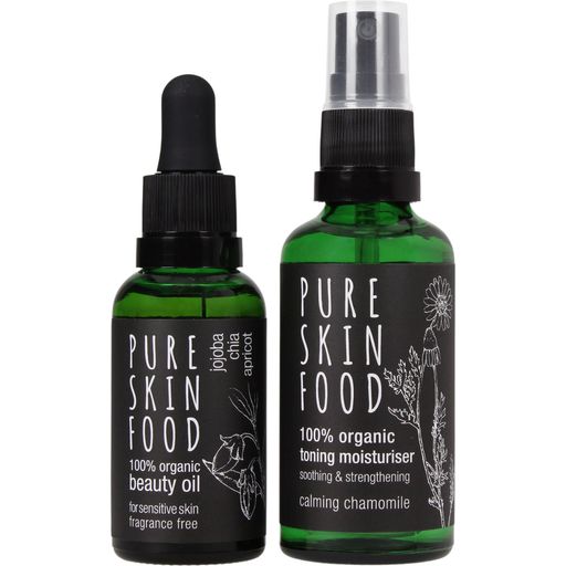 Pure Skin Food Organic Skincare Set For Sensitive Skin - 1 Zestaw