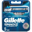 Gillette Mach3 - Cabezales de Repuesto Turbo - 5 piezas