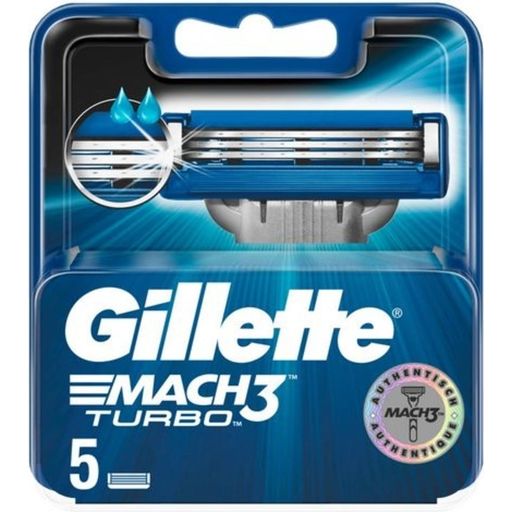 Gillette Mach3 Turbo glave za britje - 5 kosi