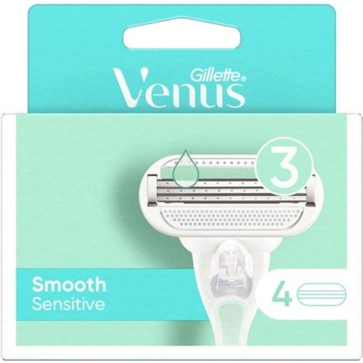Gillette Lames Venus Smooth Sensitive - 4 pièces