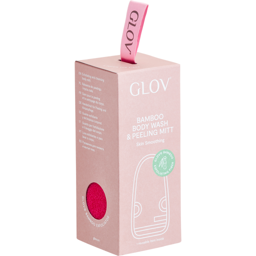 GLOV Bamboo Body Wash & Peeling Mitt - Pink