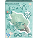 Foamie 2-in-1 Kids Solid Shampoo & Shower Gel  - Green