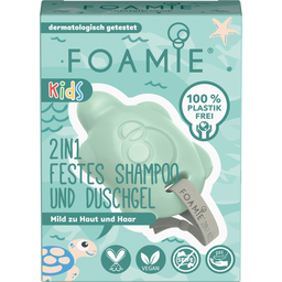 Foamie 2in1 Festes Shampoo & Duschgel Kids - Grün