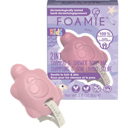 Foamie 2-in-1 Kids Solid Shampoo & Shower Gel  - Pink