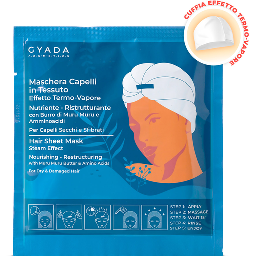 Gyada Cosmetics Nährende Tuchmaske für die Haare - 60 ml