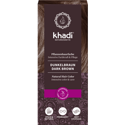 Khadi Plantaardige Haarverf Dark Brown - 100 g