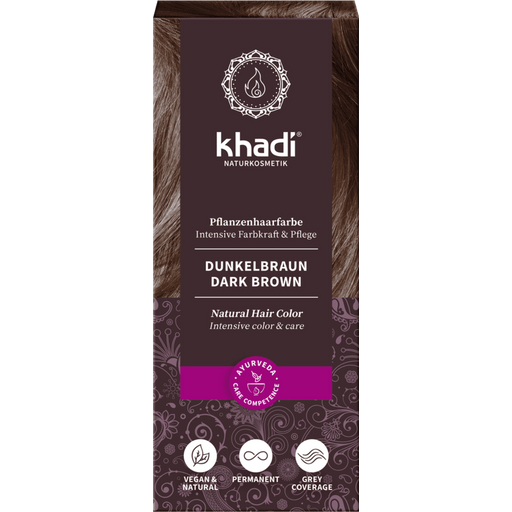 Khadi Herbal Hair Colour Dark Brown - 100 g