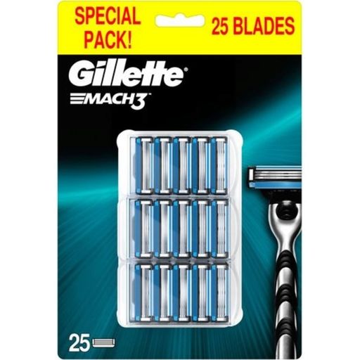 Gillette Mach3 - Cuchillas de repuesto - 25 piezas