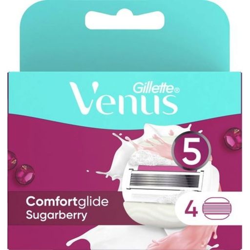 Venus ComfortGlide Sugarberry glave za brivnik - 4 kosi