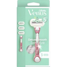 Venus Deluxe Smooth Sensitive Rosegold Scheersysteem met 3 Mesjes - 1 Stuk