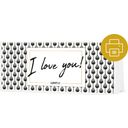 Labelhair I Love You! - Printable Gift Certificate - 