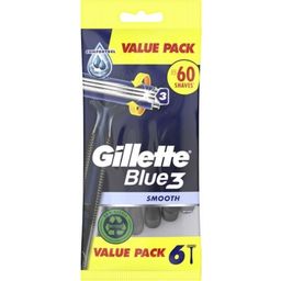 Gillette Blue3 Smooth Engångsrakhyvel - 4 st.