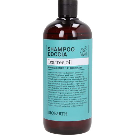 Bioearth Family 3in1 Shampoo & Waschgel Teebaum - 500 ml