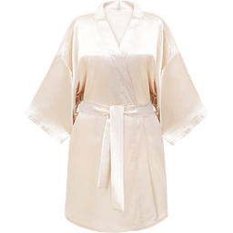 GLOV Kimono Style Satin Bathrobe - Szampan