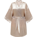 GLOV Kimono Style Satin Bathrobe - Beige