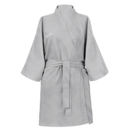 GLOV Kimono Style Absorbent Bathrobe - Grijs