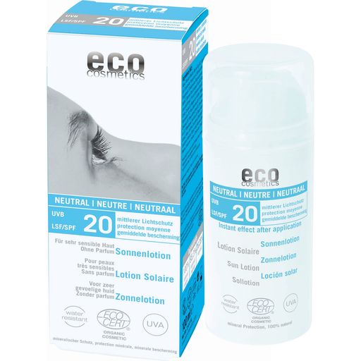 eco cosmetics Losjon za sončenje ZF 20, brez parfuma