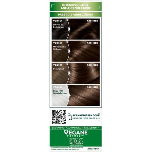 Nutrisse Ultra Creme dauerhafte Pflege-Haarfarbe Nr. 4 Chocolate Mittelbraun - 1 Stk